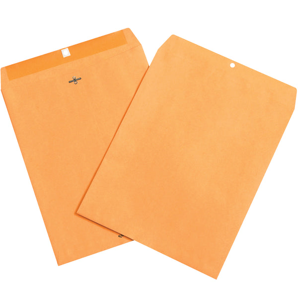 Kraft 11.25"x14.5" Clasp Envelopes, 100/Case