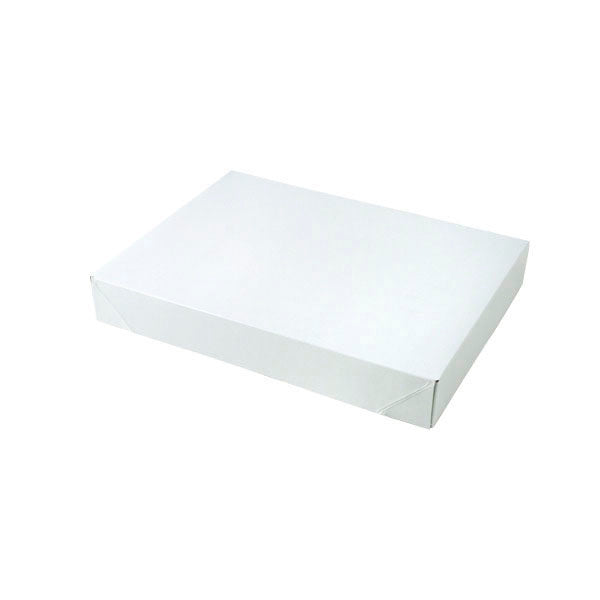 11 1/2 x 8 1/2 x 1 5/8 White Apparel Box - Matte Finish 100/Case