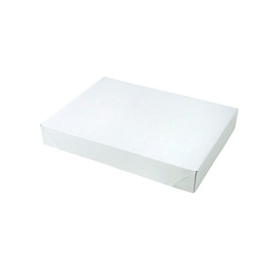 11 1/2 x 8 1/2 x 1 5/8 White Gloss Apparel Box 100/Case