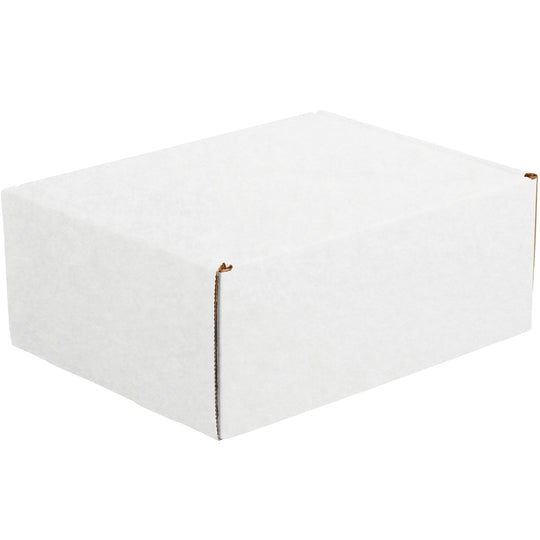11 1/8 x 8 3/4 x 4 White Deluxe Literature Mailers  50/Bundle