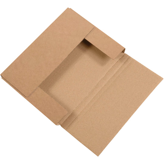 17 1/4 x 11 1/4 x 2 Kraft Easy-Fold Mailers 50/Bundle