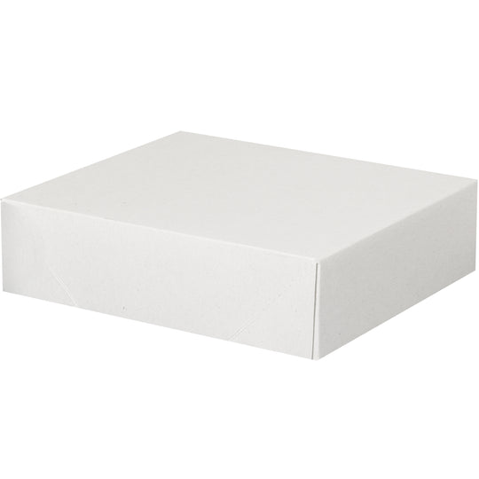 11 1/8 x 9 1/2 x 3 (Business Form Size) 2-pc White Folding Carton 150/Case
