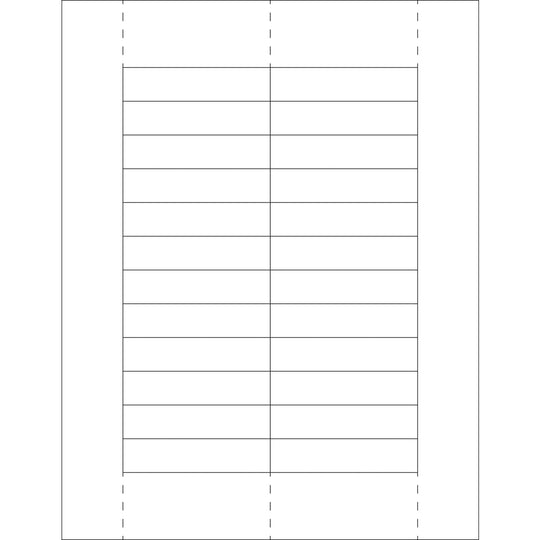 11/16 x 3 Plastic Label Holder Insert Cards 1200/Case