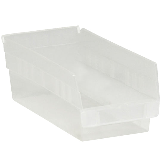11 5/8 x 6 5/8 x 4 Clear Plastic Shelf Bin Boxes 30/Case