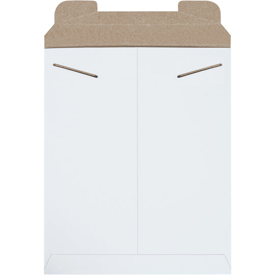 11 x 13 1/2 White Rigid Mailer 100/Case