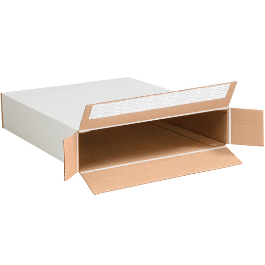 12 1/2 x 3 x 17 1/2 Side Loading Self Seal White Mailer  25/Bundle