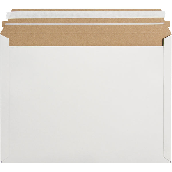 12 1/2 x 9 1/2 Self-Seal White UPS/Post Office Rigid Mailer 250/Case