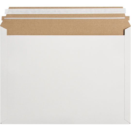 12 1/2 x 9 1/2 Self-Seal White UPS/Post Office Rigid Mailer 250/Case