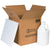 12 1/4 x 12 1/4 x 12 3/4 4 - 1 Gallon Plastic Jug Shipper Kit