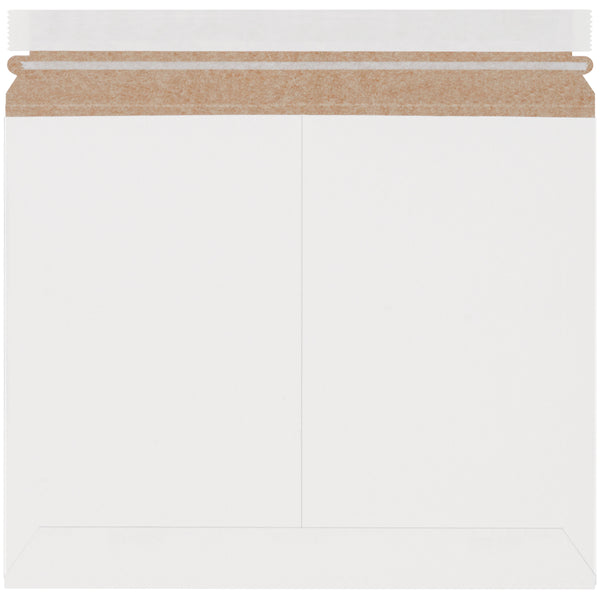 12 1/4 x 9 3/4 White Utility Grade Flat Mailers 200/Case
