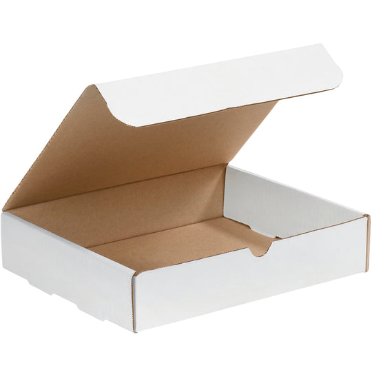 12 1/8 x 9 1/4 x 1 White Literature Mailers 50/Bundle