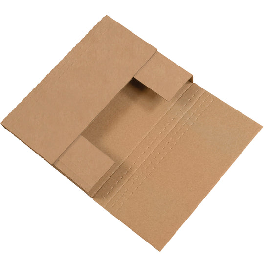 15 x 11 1/8 x 6 Kraft Easy-Fold Mailers  50/Bundle