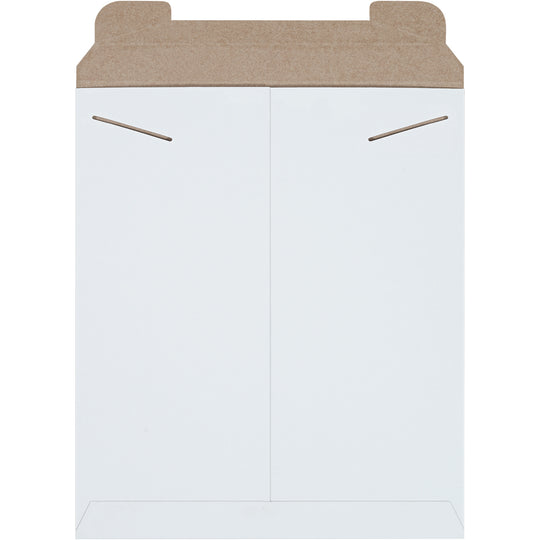 12 3/4 x 15 White Rigid Mailer 100/Case