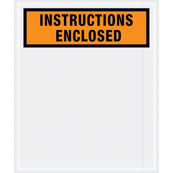 12 x 10 Orange Instructions Enclosed Envelopes 500/Case