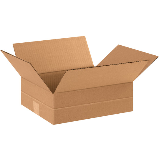 12 x 10 x 4 Multi Depth Corrugated Boxes 25/Bundle