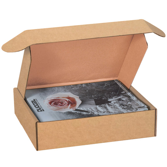 12 x 11 x 3 Brown Corrugated Deluxe Literature Mailers  50/Bundle