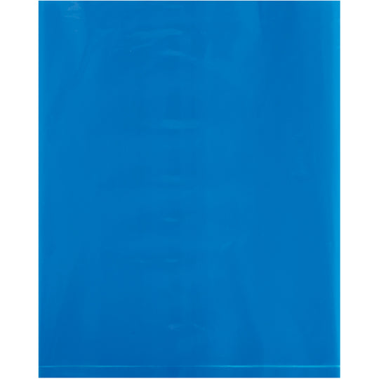 12 x 15 - 2 Mil Blue Flat Poly Bags 1000/Case