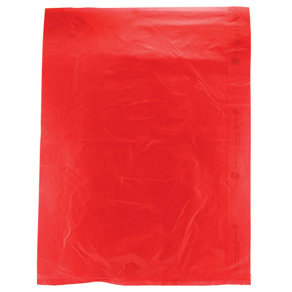 12 x 15 Red Hi-Density Flat Merchandise Bags (.60 mil thickness) 1000/Case