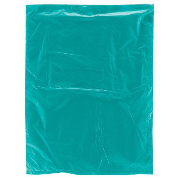 12 x 15 Teal Hi-Density Flat Merchandise Bags (.60 mil thickness) 1000/Case