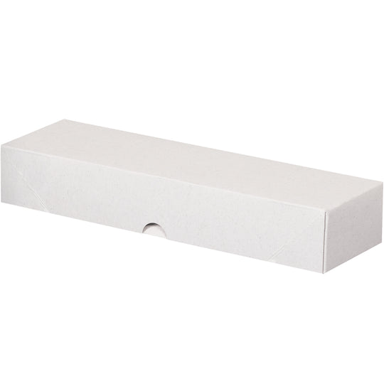12 x 3 1/2 x 2 (Business Card Size) 2-pc White Folding Carton 200/Case