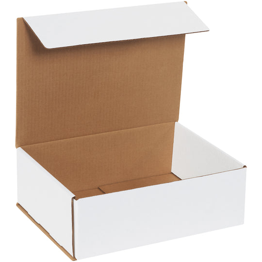 12 x 9 x 4 White Corrugated Mailers 50/Bundle