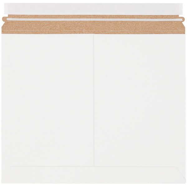 13 1/2 x 11 White Utility Grade Flat Mailers 200/Case