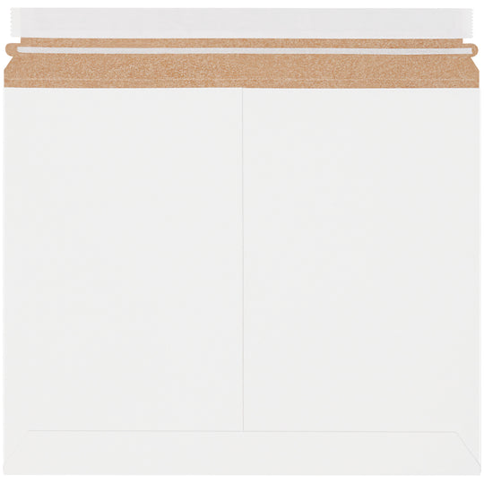 13 1/2 x 11 White Utility Grade Flat Mailers 200/Case