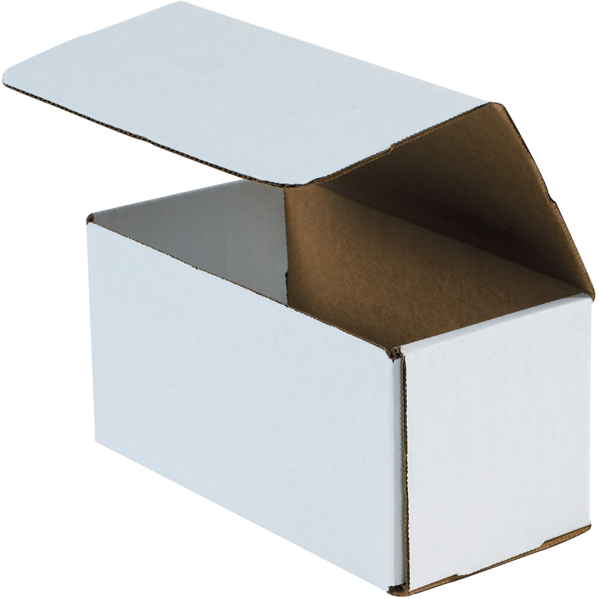 Lavex 13 1/2 x 3 1/2 x 3 1/2 White Tuck Top Corrugated Mailer - 50/Case