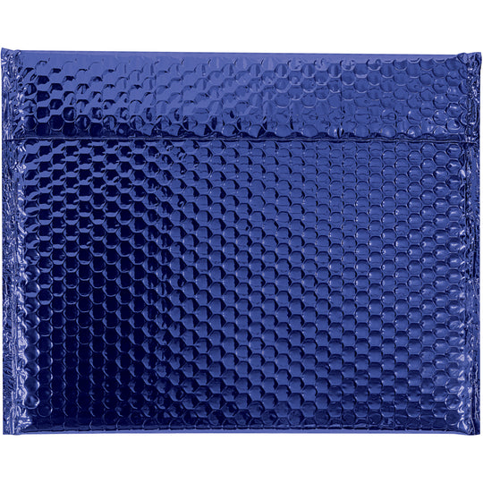 12 3/4 x 10 1/2 Blue Metallic Bubble Mailers 48/Case