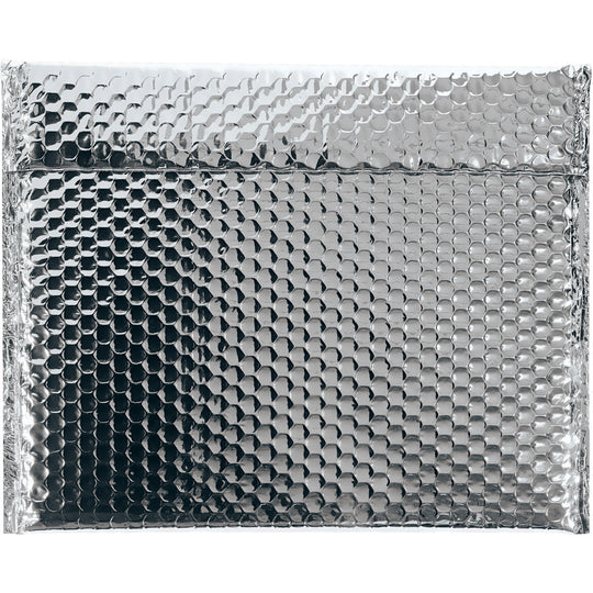 12 3/4 x 10 1/2 Silver Metallic Bubble Mailers 48/Case