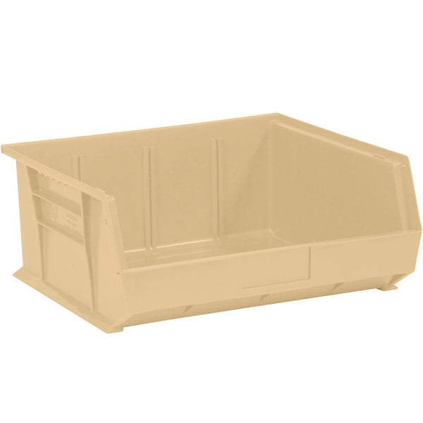 14 3/4 x 16 1/2 x 7 Ivory Plastic Bin Boxes 6/Case