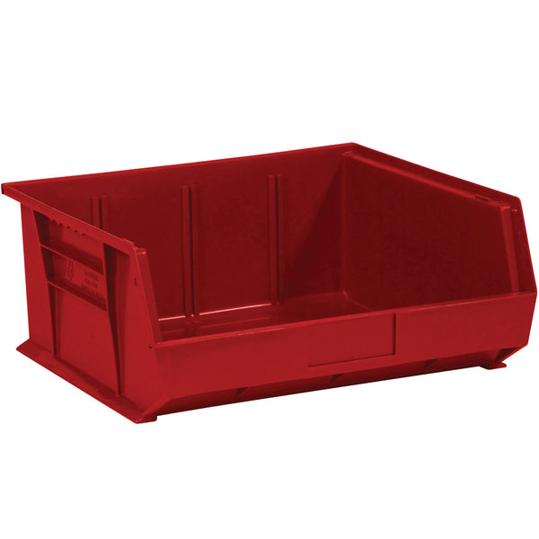 14 3/4 x 16 1/2 x 7 Red Plastic Bin Boxes 6/Case