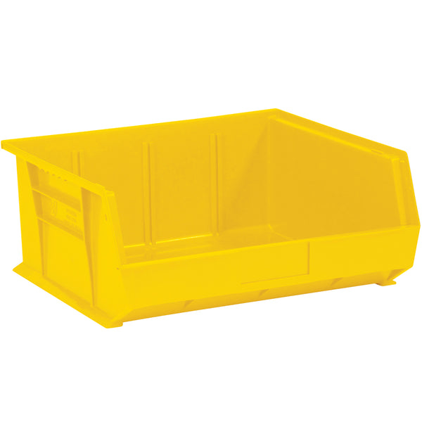 14 3/4 x 16 1/2 x 7 Yellow Plastic Bin Boxes  6/Case