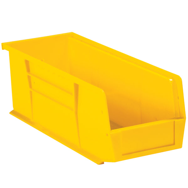 11 x 18 x 10 Yellow Plastic Bin Boxes 4/Case