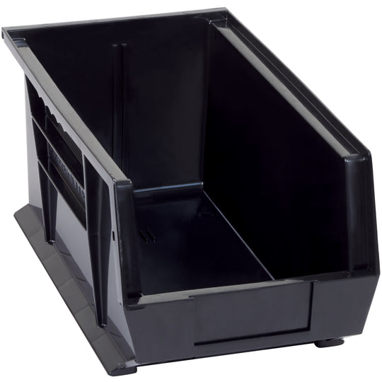 14 3/4 x 8 1/4 x 7 Black Conductive Bin Boxes 12/Case
