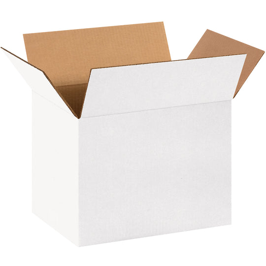 14 x 10 x 10 White Corrugated Boxes  25/Bundle