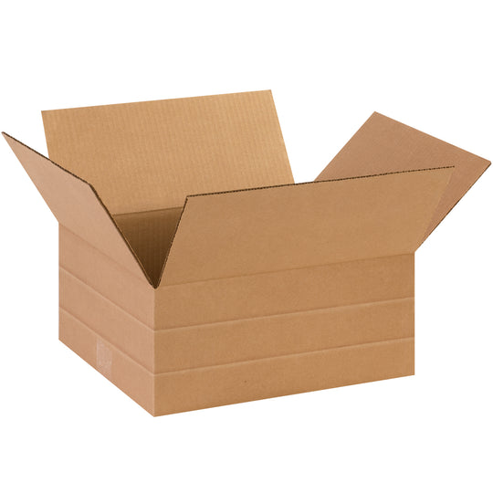 14 x 12 x 6 Multi Depth Corrugated Boxes 25/Bundle