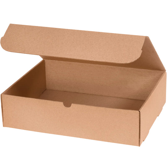 15 1/8 x 11 1/8 x 4 Brown Corrugated Literature Mailers  50/Bundle