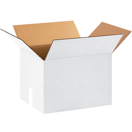 15 x 12 x 10 White Corrugated Boxes  25/Bundle