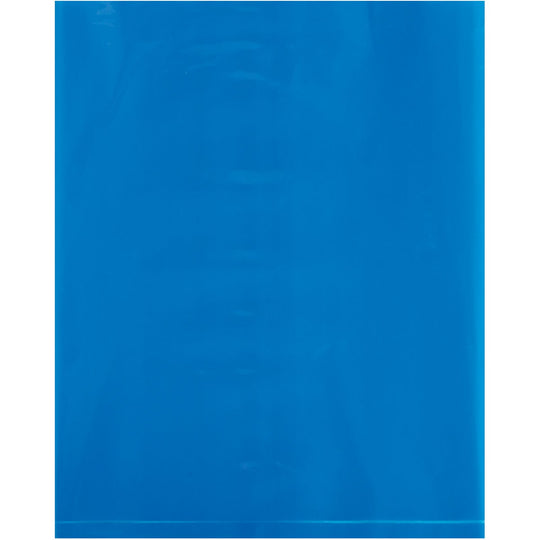 15 x 18 - 2 Mil Blue Flat Poly Bags 1000/Case