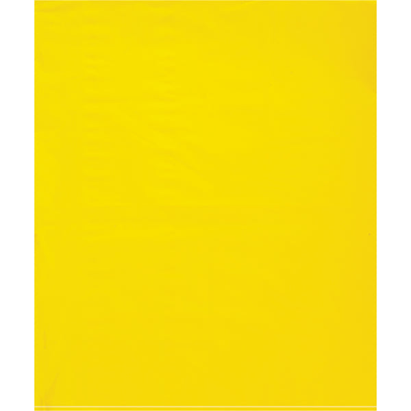 15 x 18 - 2 Mil Yellow Flat Poly Bags 1000/Case