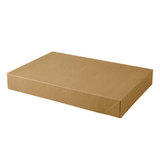 15 x 9 1/2 x 2 Brown Kraft Apparel Box 100/Case