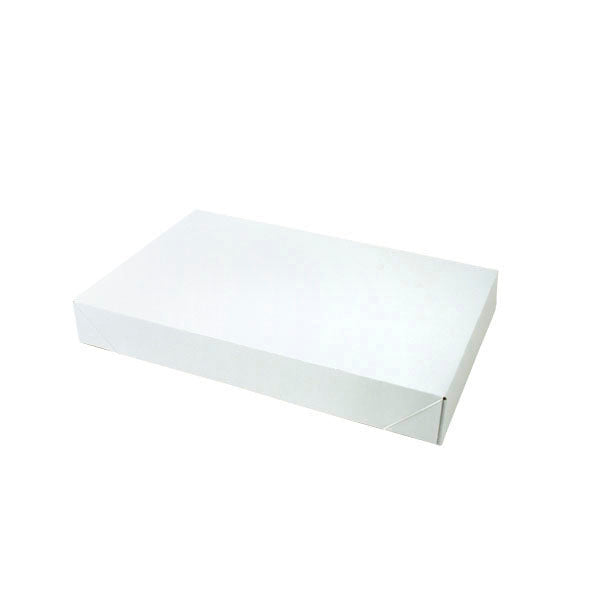 15 x 9 1/2 x 2 White Gloss Apparel Box 100/Case