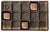 15 cavity 1/2 lb brown candy trays