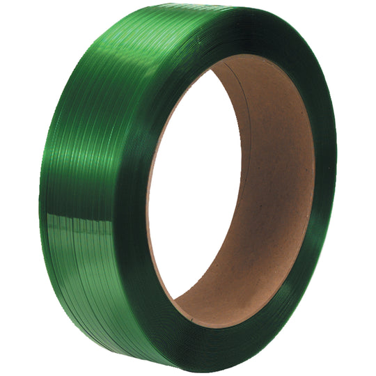 5/8" x .025 900# (16x6) Polyester Strap 4400 Feet GREEN
