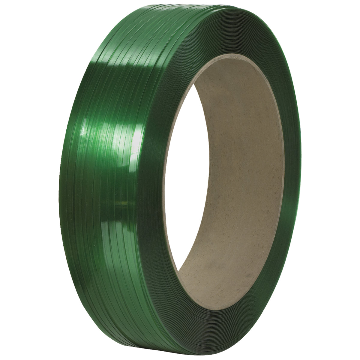1/2" x .018 500# (16x6) Signode Comparable Polyester Strap 10,500 Feet GREEN
