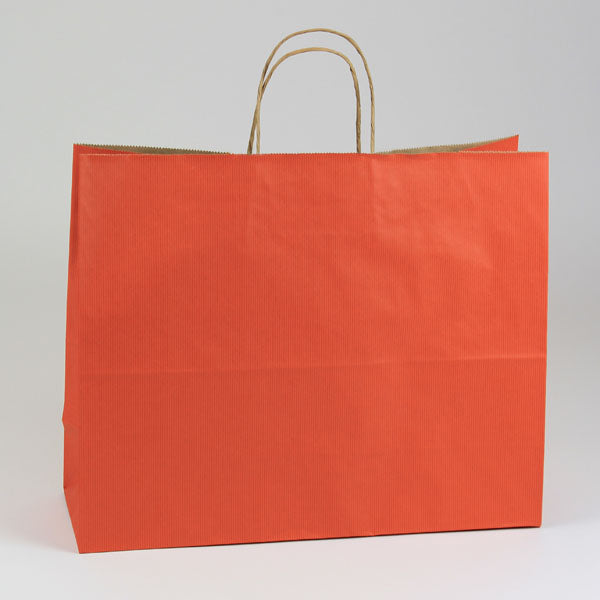 16 x 6 x 13 Terra Cotta Shopping Bags w/ Handles 250/Case