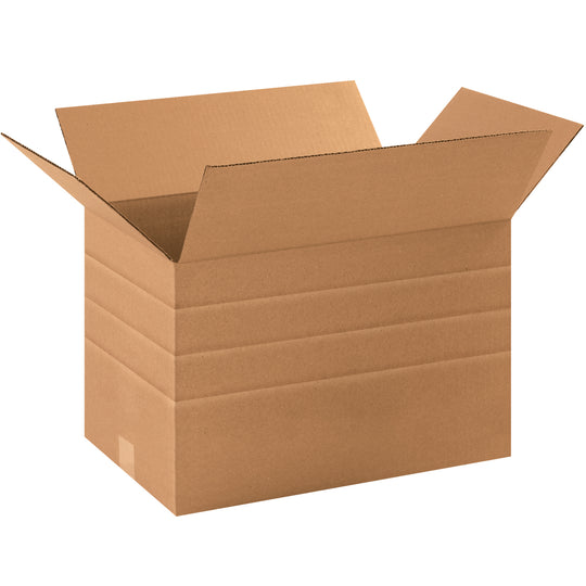 17 1/4 x 11 1/2 x 11 Multi Depth Corrugated Boxes 25/Bundle