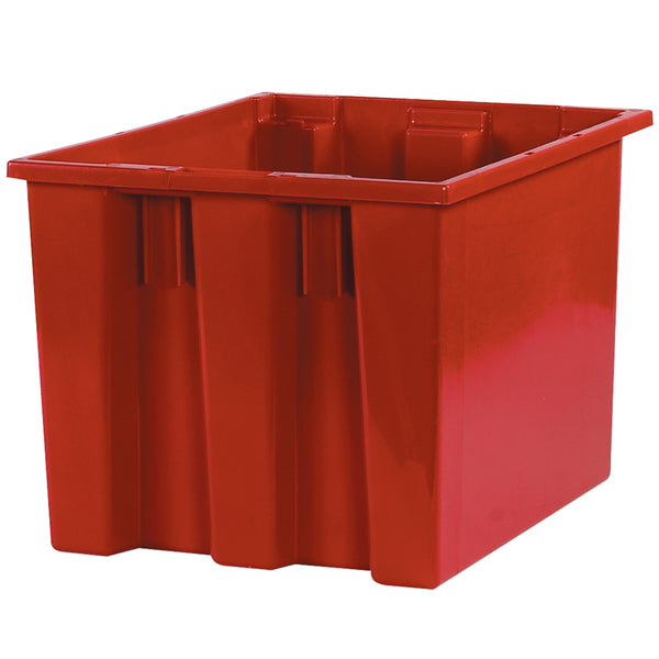 17 x 14 1/2 x 12 7/8 Red Stack & Nest Containers 6/Case