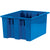 17 x 14 1/2 x 9 7/8 Blue Stack & Nest Containers 6/Case